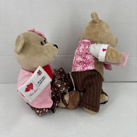 Starbucks Bearista Teddy Bear Plush 10 Inch Lot 2 Valentines Edition 2007 2011 - Picture 8 of 14